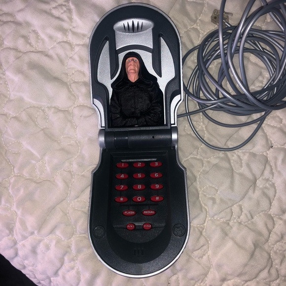 STAR WARS PHONE LANDLINE FLIP DARTH MAUL WITH CORD - Picture 9 of 14